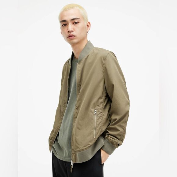 All Saints Basset Ramskull Bomber Jacket - Picture 1 of 13